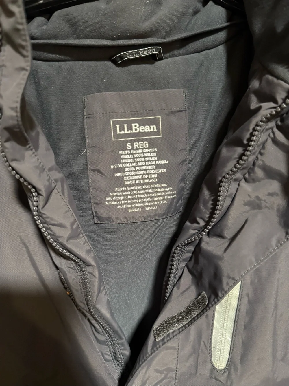 L.L. Bean Boys Black Puffer Jacket